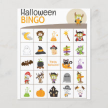 ¡Adorable Monster & Pumpkin - Junta BINGO de Hallo