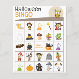 Lámina ¡Adorable Monster & Pumpkin - Junta BINGO de Hallo