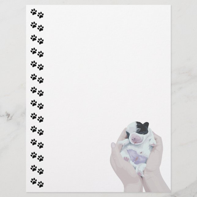 Lámina Adorable Tiny-born Puppy Lethead (Anverso)