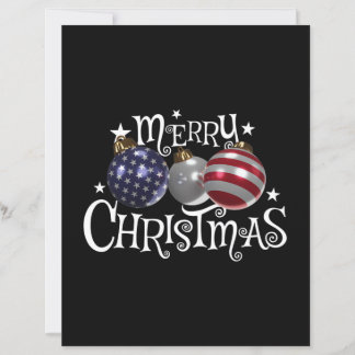 Lámina Adornos de árbol de Navidad Bandera Americana Patr