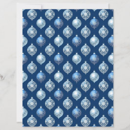 Lámina Adornos de plata en papel de scrapbook azul oscuro