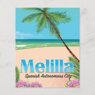 Lámina Afiche de Melilla de Viajes de la Ciudad Autónoma 