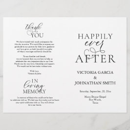 Lámina Afortunadamente después, Boda Ceremony plegable