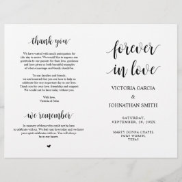 Lámina Afortunadamente después de esto, Ceremonia Program