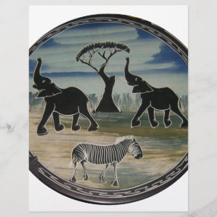 Lámina África Kenia Hermosa Vida Silvestre Elegante
