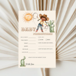 Lámina Afro Cowgirl Western Ranch pronostica juego divert
