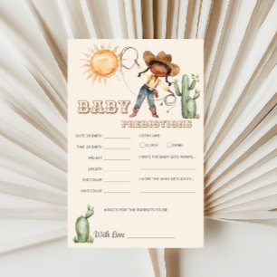 Lámina Afro Cowgirl Western Ranch pronostica juego divert