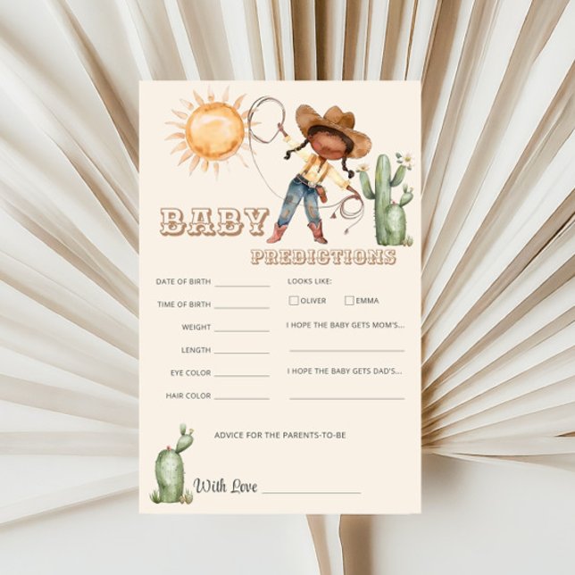 Lámina Afro Cowgirl Western Ranch pronostica juego divert (Subido por el creador)