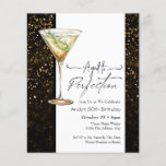 Lámina Aged to Perfect 80th Birthday Invitation<br><div class="desc">Invitaciones gráficas de cóctel/ martini de cumpleaños. Fácil de personalizar. Todo el texto es ajustable y fácil de cambiar para sus propias necesidades fiestas. Sencilla acuarela frugal beber gráficos. Invitaciones para él. Cualquier edad,  sólo cambia el texto. Tema de edad a perfección</div>