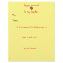 Agradecimiento personalizado para el maestro al fi