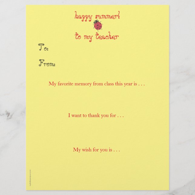 Lámina Agradecimiento personalizado para el maestro al fi (Anverso)