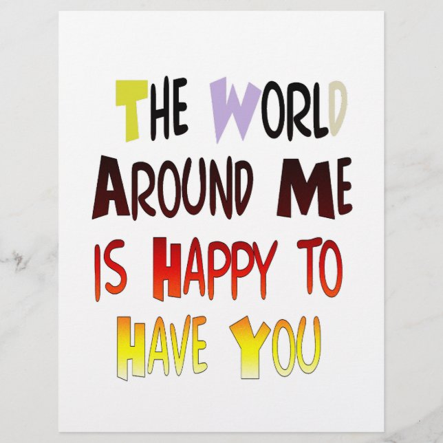 Lámina Agradecimiento tenerte en mi mundo con gratitud (Anverso)