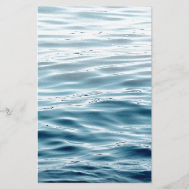 Lámina Agua azul ondulada (Anverso)