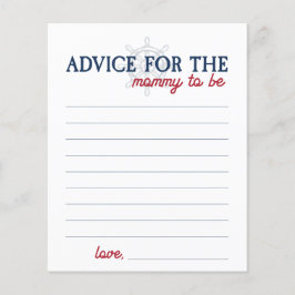 Lámina Ahoy es un consejo de ducha náutica para nueva mam