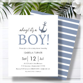 Lámina ¡Ahoy! Es una invitación a un niño para el presupu