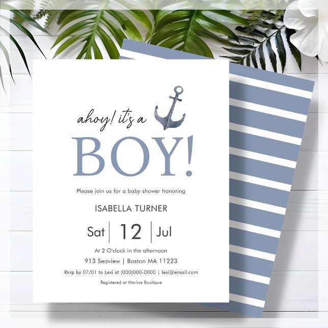 Lámina ¡Ahoy! Es una invitación a un niño para el presupu (Subido por el creador)