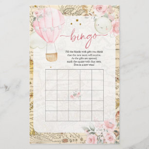 Lámina Air Balloon no es ella un maravilloso bingo de Bab