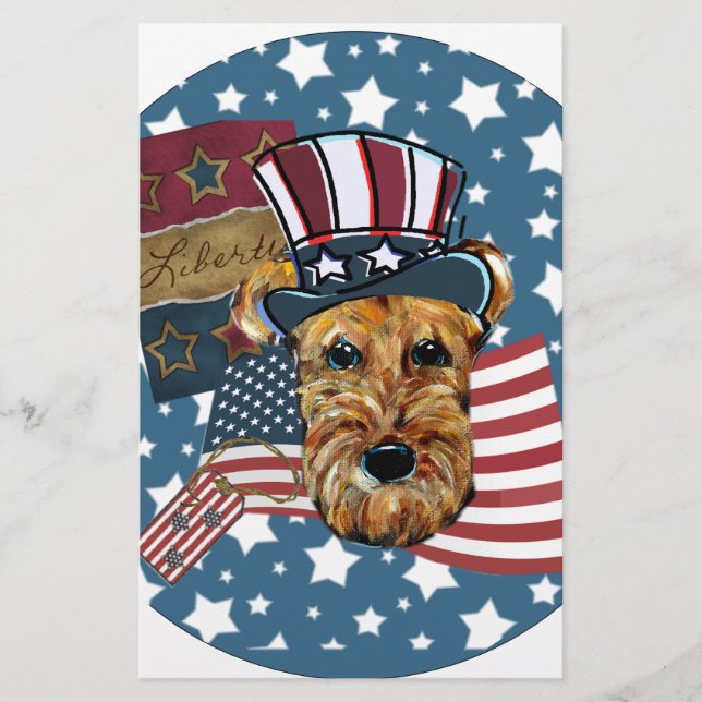 LÁMINA AIREDALE TERRIER (Anverso)