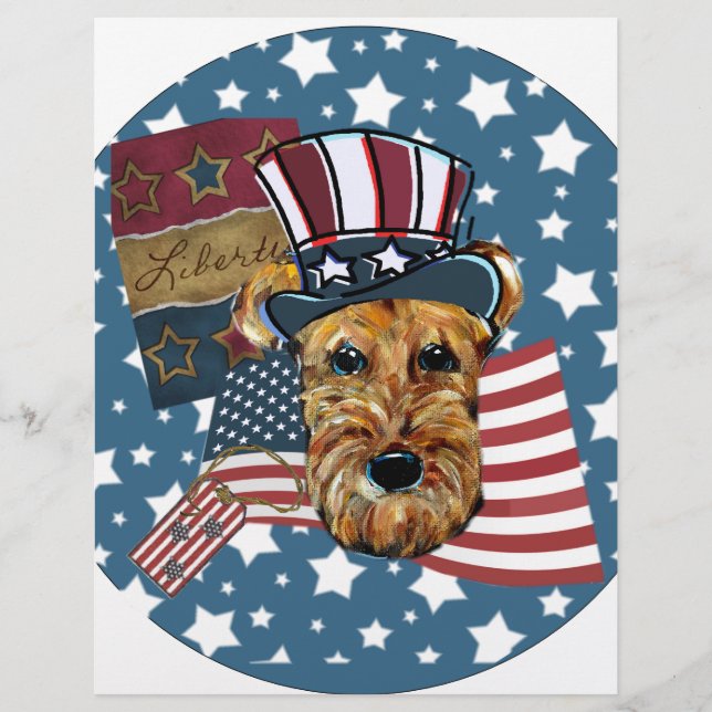 LÁMINA AIREDALE TERRIER (Anverso)