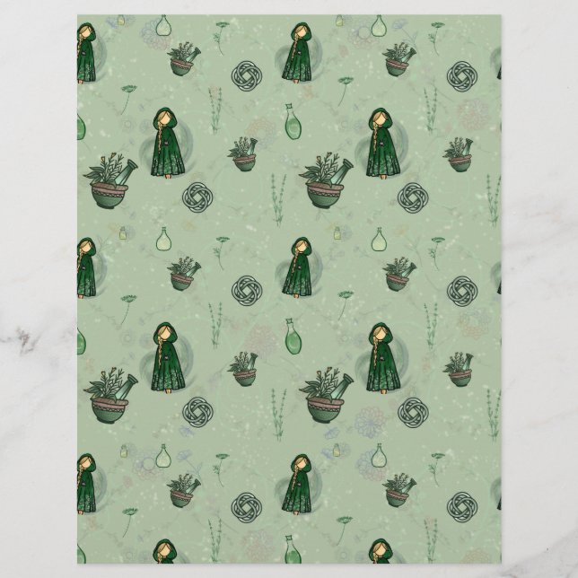 Lámina Airmid, diosa celta de la sanación (Anverso)