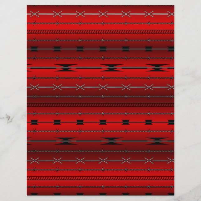 Lámina Alambres de acero rojo (Anverso)