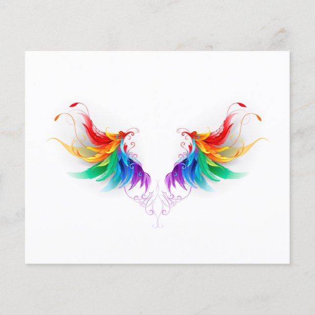 Lámina Alas del arco iris fluidas (Anverso)