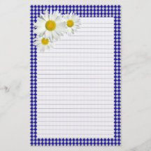 Alegre Daisy Lined Personal Stationary