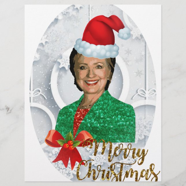 Lámina alegry xmas Hillary clinton (Anverso)