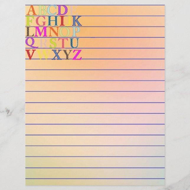 Lámina Alfabeto (Anverso)