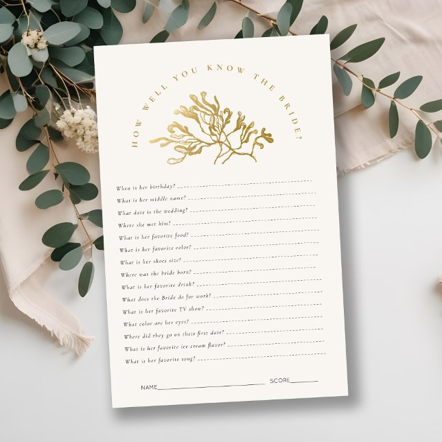 Lámina Algas marinas: ¿Qué tan bien conoces el juego de d (Subido por el creador)