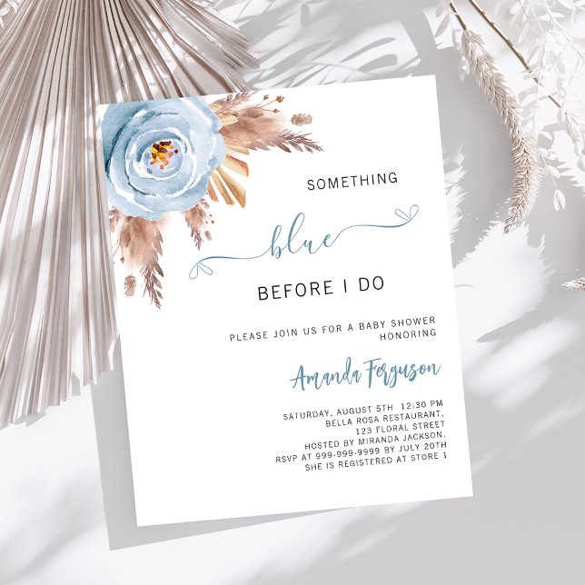 Lámina Algo azul antes de boho Bridal Shower (Subido por el creador)