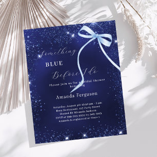 Lámina Algo azul antes de doblar ducha de novia