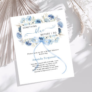 Lámina Algo azul antes de hacer ducha de novia floral