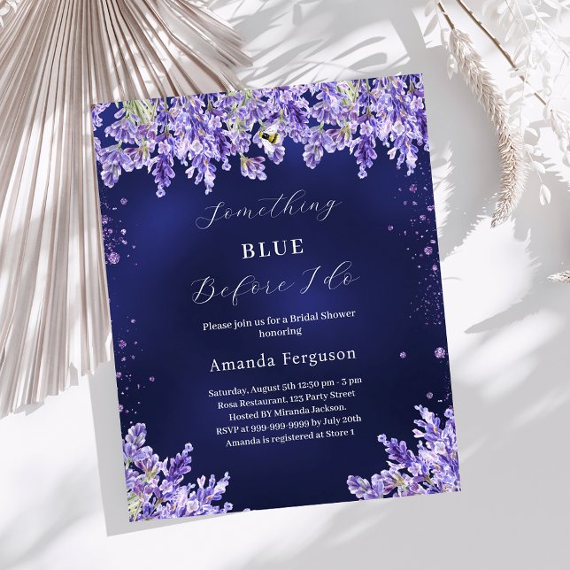 Lámina Algo azul antes de lavender Bridal Shower (Subido por el creador)