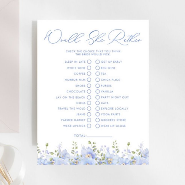 Lámina Algo Azul Prefiere Un Juego De Ducha De Novias (Subido por el creador)