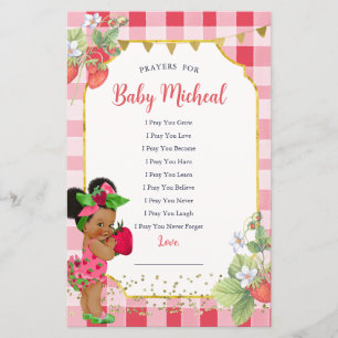 Lámina Alguien Berry Sweet Strawberry Prayers for Baby