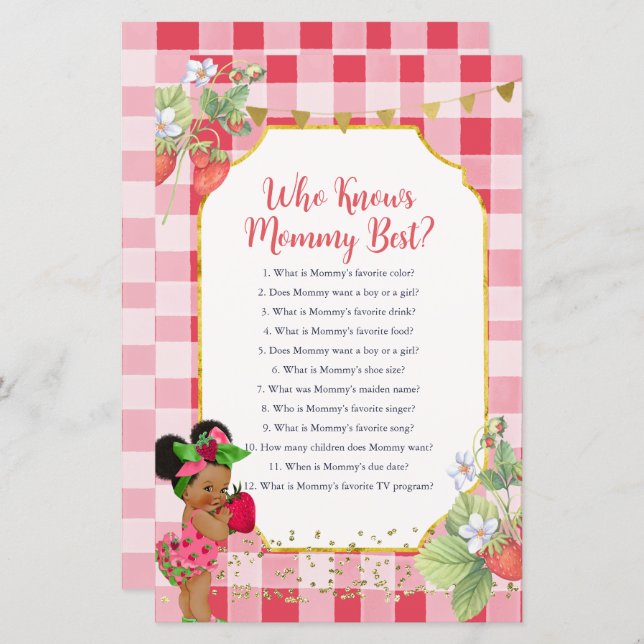 Lámina Alguien Berry Sweet Strawberry que conoce mejor a  (Anverso / Reverso)