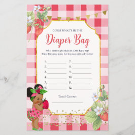 Lámina Alguien dulce de fresa de Berry en bolsa de pañale