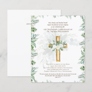 Lámina ALGÚN Aniversario de Ordenación Invitación a Mader