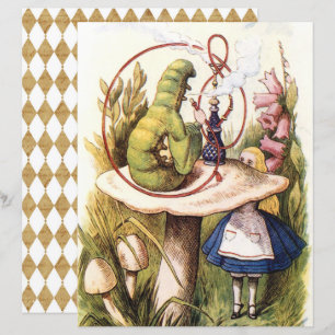 Lámina Alice en el País de las Maravillas, Papel de Scrap