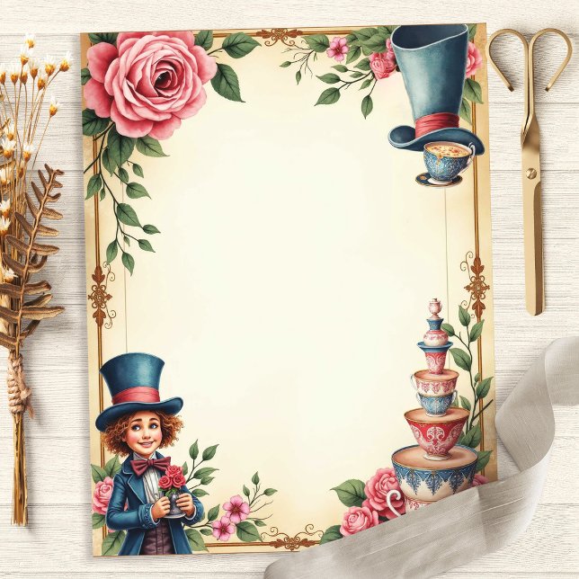 Lámina Alice Mad Hatter Tea Teacups (Subido por el creador)