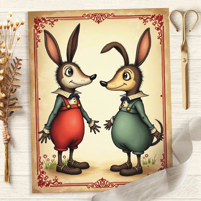 Lámina Alice Whimsical Mouse Friends Scrapbook Paper (Subido por el creador)