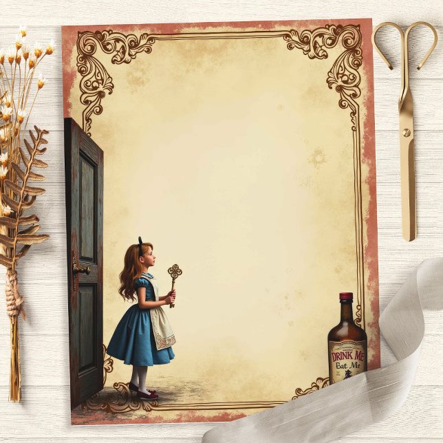 Lámina Alice y el papel de la carátula para beberme la pu (Subido por el creador)