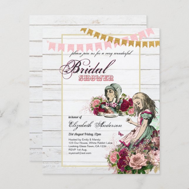 Lámina Alicia en el país de las maravillas: Fiesta de duc (Anverso / Reverso)