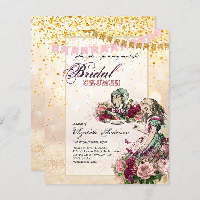 Lámina Alicia en el país de las maravillas: Fiesta de duc (Anverso / Reverso)