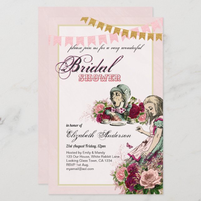 Lámina Alicia en el país de las maravillas: Fiesta de duc (Anverso / Reverso)