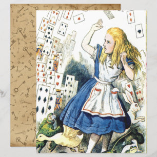Lámina Alicia en la cubierta de las Maravillas, papel de