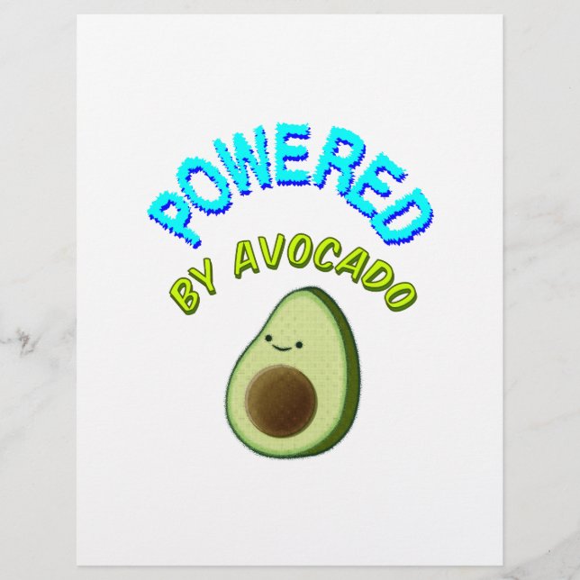 Lámina Alimentado Por Aguacate (Anverso)