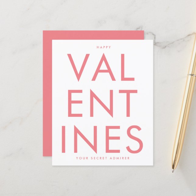 Lámina Almirante secreto PINK RUBOR FELIZ personalizado D (Anverso/Reverso In Situ)