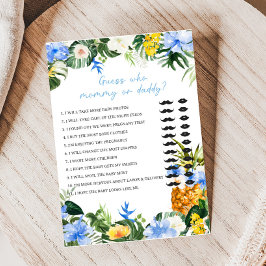 Lámina Aloha Pineapple Baby Shower Guess Who Game